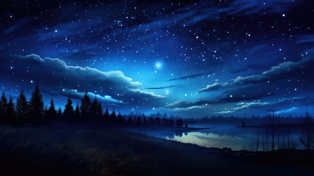 stars dark blue photo