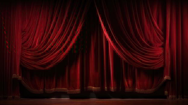 theater deep red photo