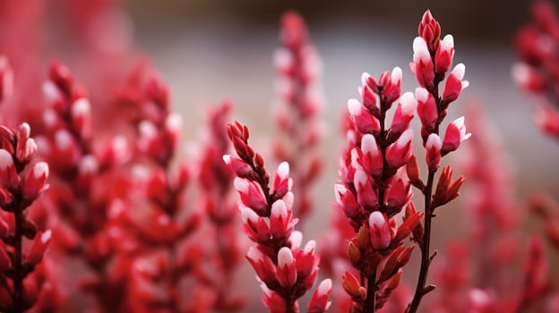 close heather red photo