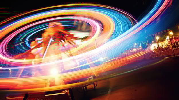 exposure swirling light photo