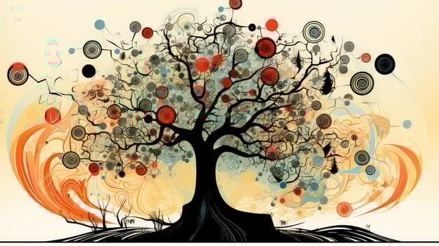 tablet apple tree drawing photo