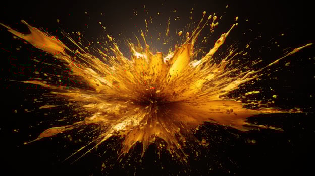 paint explosion gold photo