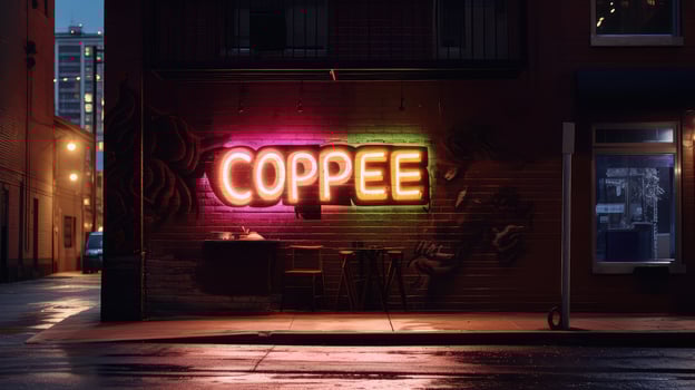 sign coffee neon photo