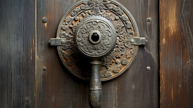 rustic doorknob door photo