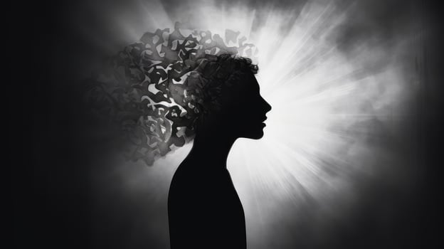 visual brain black photo