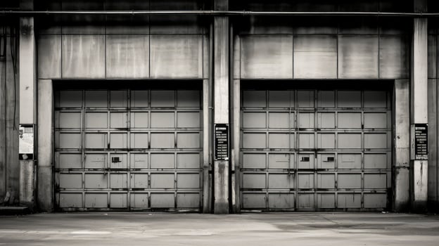 metal industrial garage door photo