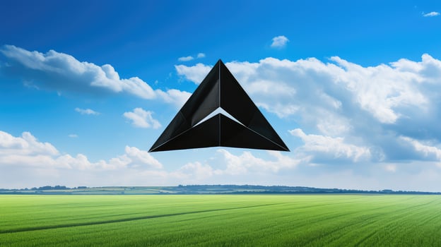 geometric black triangle photo