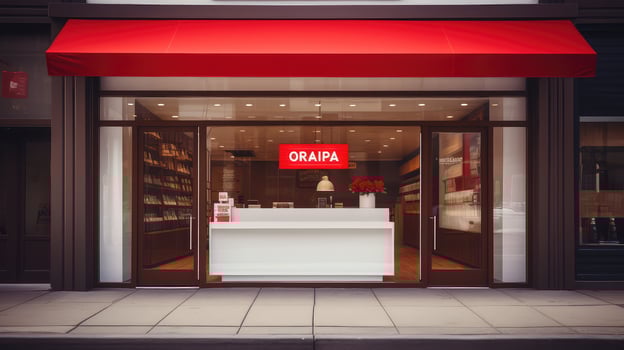 vibrant business red and white photo
