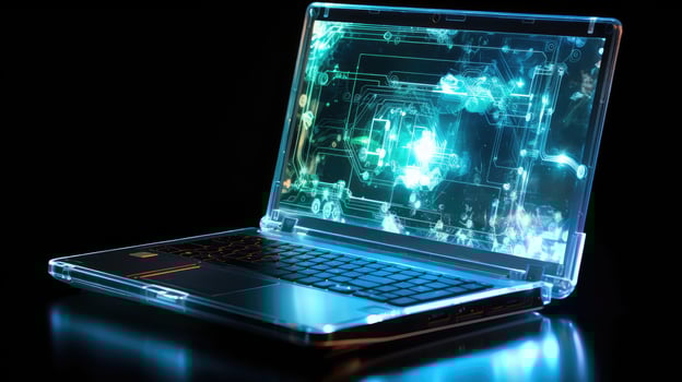 light laptop glass photo