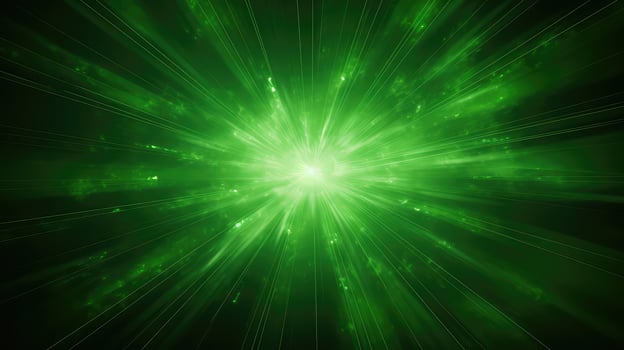 radiating green starburst background photo