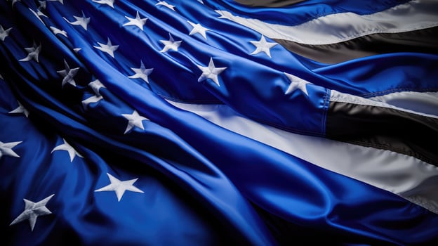 support blue lives flag photo