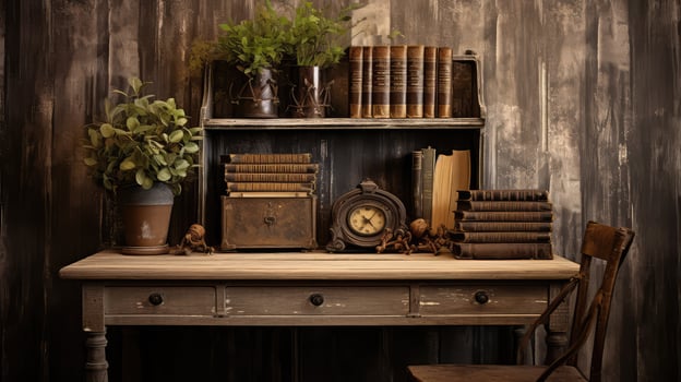 ornate desk table photo