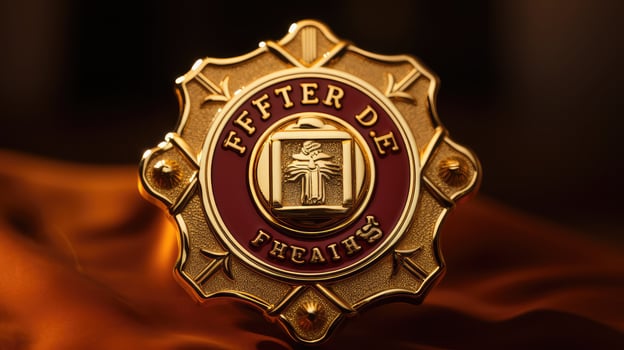 design fire fighter badge photo