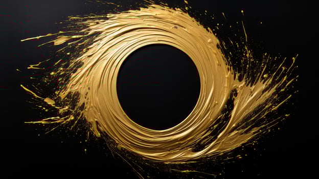 visual gold paint circle photo