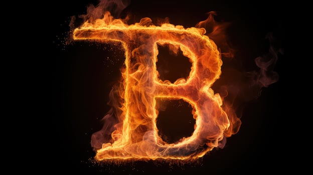 letter alphabet fire photo