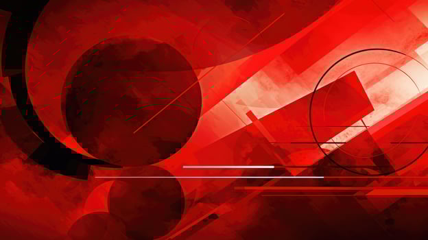 lines abstract geometric background red photo