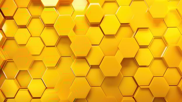 honeycomb yellow geometric background photo