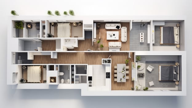 living house floorplan photo