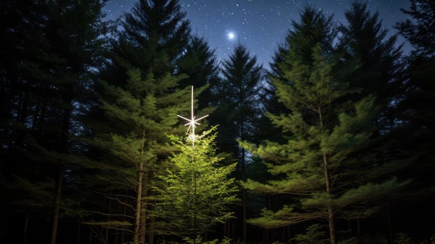 serene star tree photo