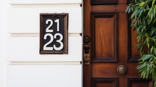 entrance house address photo