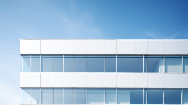 modern building white background photo