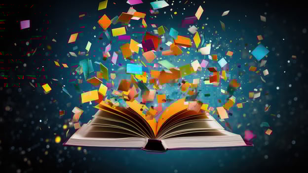 floating book mock photo