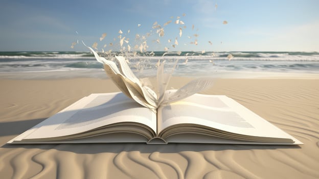 moving 3d open book photo