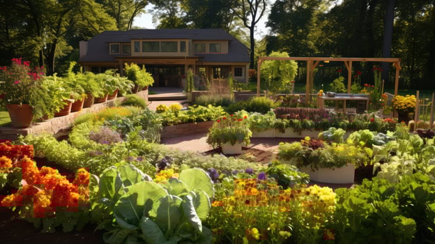 trellises kitchen garden designs photo