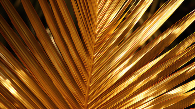 intricate gold palm photo