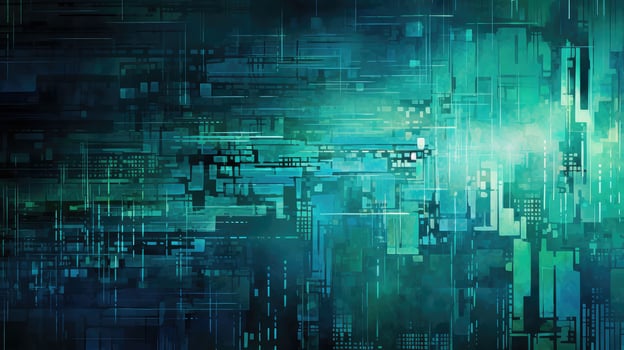 textures data blue and green abstract background photo