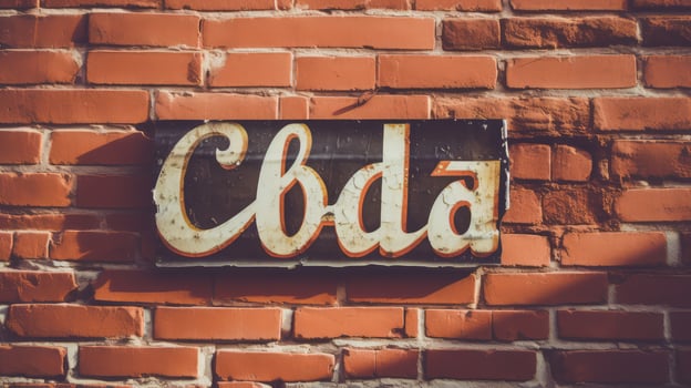 metal cold beer sign photo