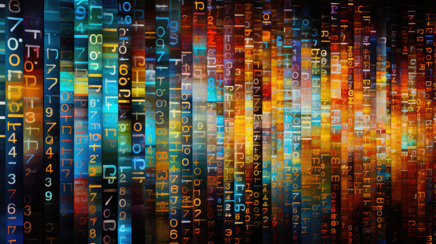 screen data numbers abstract photo