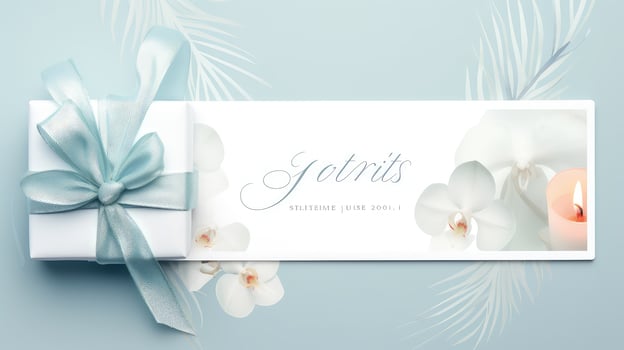 soothing blank gift certificate photo