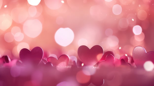 playful pink bokeh background photo