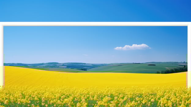 vibrant yellow border photo