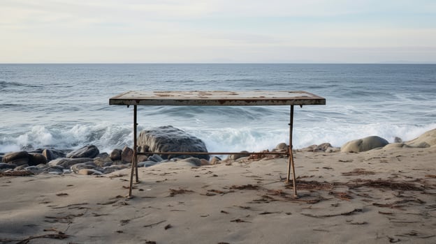 rustic isolated table photo
