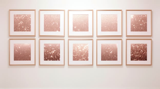 sizes rose gold glitter frame photo