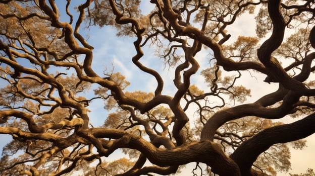 twisted abstract oak tree photo
