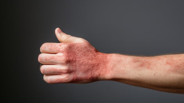 irritation red skin photo
