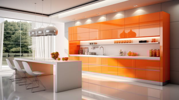 minimalist orange and white photo