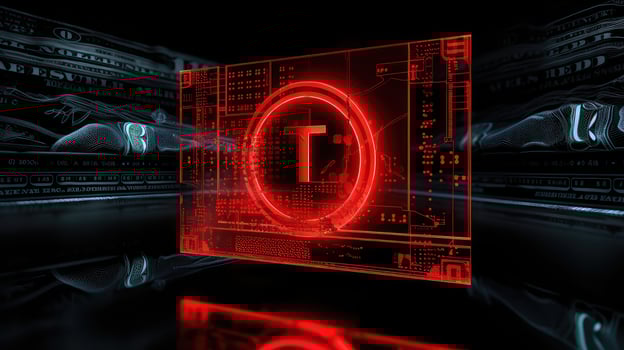 market red dollar sign photo