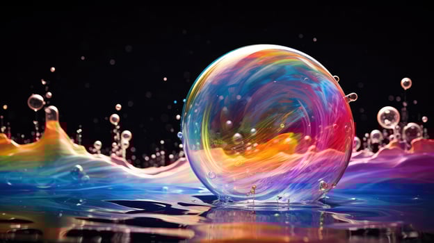 colors soap water photo