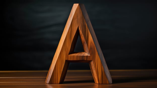 letter wood alphabet photo