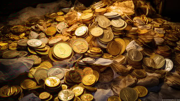 metal scrap gold photo
