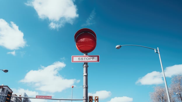 signal red oval photo