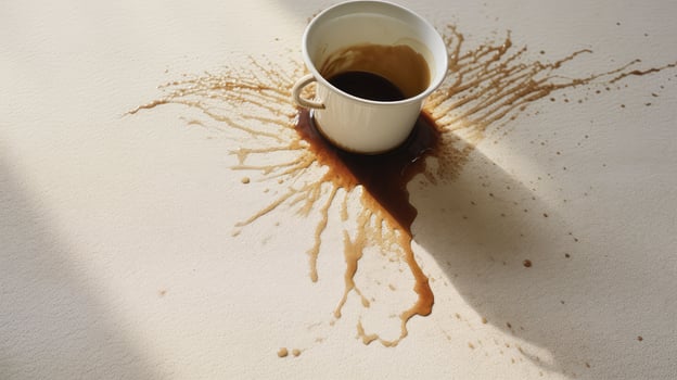 accident spilled coffee photo