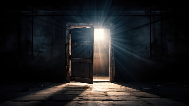 contrast open cell door photo