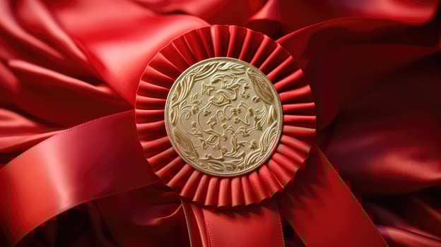 shot red award ribbon photo