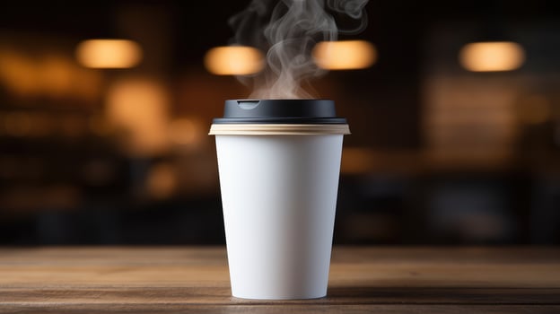 lid white to go coffee cup photo