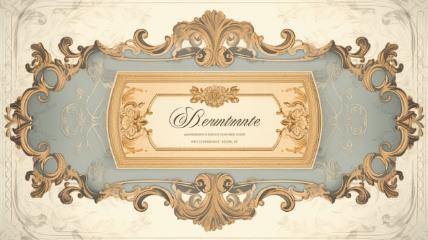 ornate vintage gift voucher photo